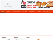 Tablet Screenshot of firatpaletcilik.com
